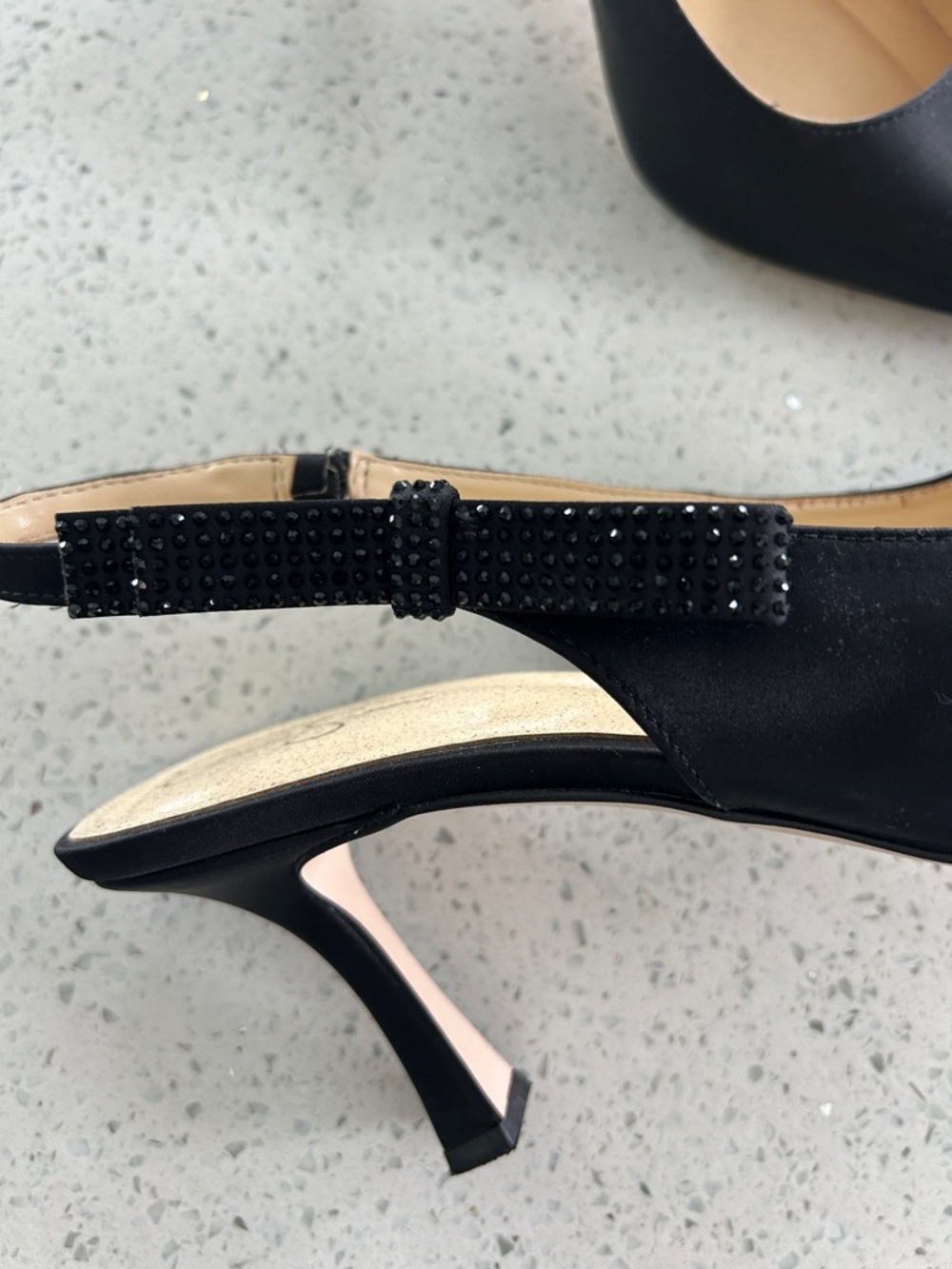 Seychelles Black Pointed Slingback Pumps - Picture 5 of 7